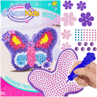 Kreatívna SET pre deti, MASKOT, DEKRATÍVNY VANKÚŠEK pre deti, KRÍŽ